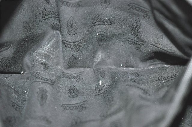 Authentic GUCCI Jolie Shoulder Tote Bag GG Canvas Enamel 211976 Black J2271