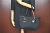 Authentic GUCCI Jolie Shoulder Tote Bag GG Canvas Enamel 211976 Black J2271