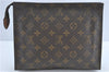 Auth Louis Vuitton Monogram Poche Toilette 26 Cosmetics Pouch M47542 LV J2273