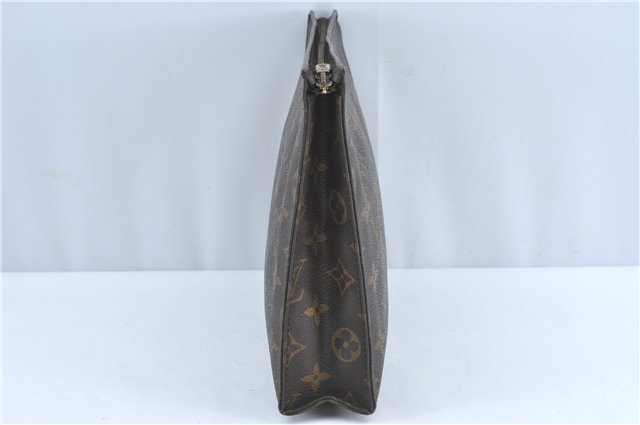 Auth Louis Vuitton Monogram Poche Toilette 26 Cosmetics Pouch M47542 LV J2273