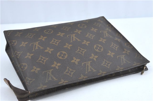 Auth Louis Vuitton Monogram Poche Toilette 26 Cosmetics Pouch M47542 LV J2273