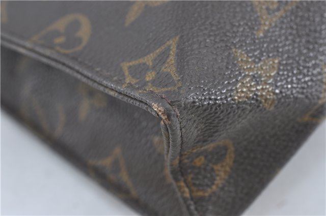 Auth Louis Vuitton Monogram Poche Toilette 26 Cosmetics Pouch M47542 LV J2273