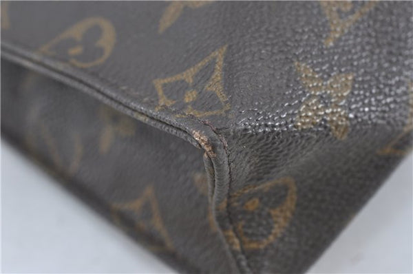 Auth Louis Vuitton Monogram Poche Toilette 26 Cosmetics Pouch M47542 LV J2273
