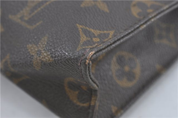 Auth Louis Vuitton Monogram Poche Toilette 26 Cosmetics Pouch M47542 LV J2273