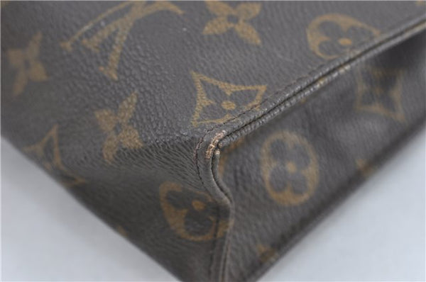 Auth Louis Vuitton Monogram Poche Toilette 26 Cosmetics Pouch M47542 LV J2273