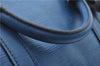 Authentic Louis Vuitton Epi Keepall 55 Boston Bag Blue M42955 LV J2276