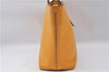 Authentic Salvatore Ferragamo Gancini Leather Hand Tote Bag Purse Yellow J2280