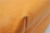 Authentic Salvatore Ferragamo Gancini Leather Hand Tote Bag Purse Yellow J2280