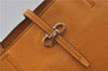 Authentic Salvatore Ferragamo Gancini Leather Hand Tote Bag Purse Yellow J2280