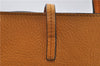 Authentic Salvatore Ferragamo Gancini Leather Hand Tote Bag Purse Yellow J2280