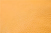 Authentic Salvatore Ferragamo Gancini Leather Hand Tote Bag Purse Yellow J2280