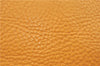 Authentic Salvatore Ferragamo Gancini Leather Hand Tote Bag Purse Yellow J2280