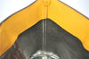 Authentic Salvatore Ferragamo Gancini Leather Hand Tote Bag Purse Yellow J2280