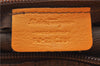 Authentic Salvatore Ferragamo Gancini Leather Hand Tote Bag Purse Yellow J2280