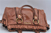 Authentic MIU MIU Leather 2Way Shoulder Cross Body Hand Bag Purse Brown J2282