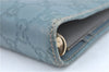 Authentic GUCCI Guccissima Notebook Cover GG Leather 115241 Blue J2283