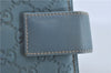 Authentic GUCCI Guccissima Notebook Cover GG Leather 115241 Blue J2283