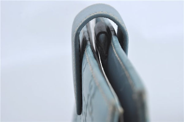 Authentic GUCCI Guccissima Notebook Cover GG Leather 115241 Blue J2283