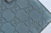 Authentic GUCCI Guccissima Notebook Cover GG Leather 115241 Blue J2283