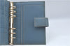 Authentic GUCCI Guccissima Notebook Cover GG Leather 115241 Blue J2283