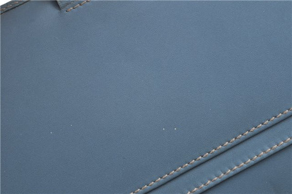 Authentic GUCCI Guccissima Notebook Cover GG Leather 115241 Blue J2283