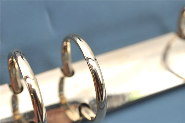 Authentic GUCCI Guccissima Notebook Cover GG Leather 115241 Blue J2283