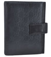 Authentic GUCCI Guccissima Notebook Cover GG Leather 115241 Black J2284