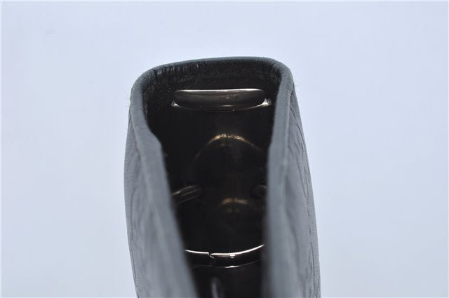 Authentic GUCCI Guccissima Notebook Cover GG Leather 115241 Black J2284