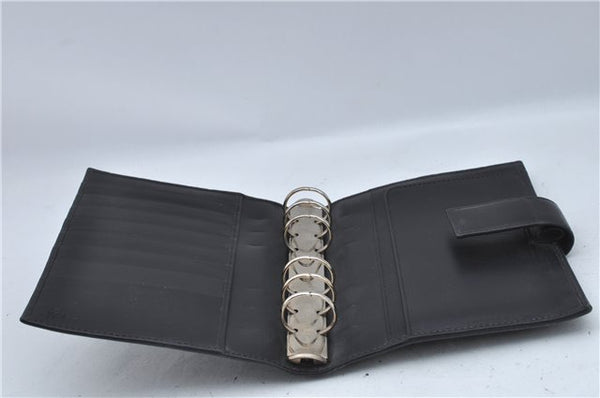 Authentic GUCCI Guccissima Notebook Cover GG Leather 115241 Black J2284