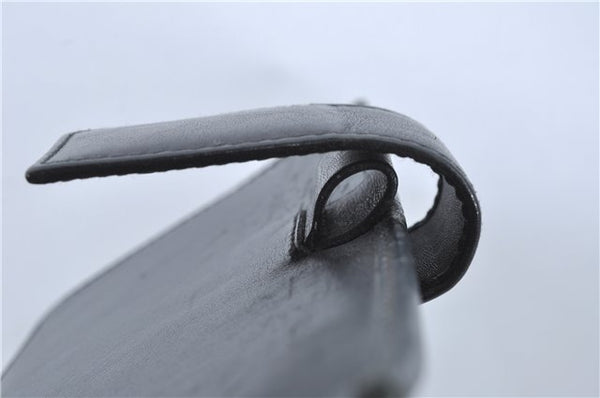 Authentic GUCCI Guccissima Notebook Cover GG Leather 115241 Black J2284