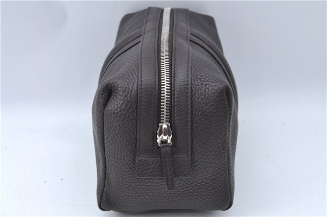 Authentic GUCCI Pouch Purse Leather 256637 Brown J2286