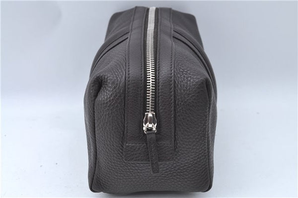 Authentic GUCCI Pouch Purse Leather 256637 Brown J2286