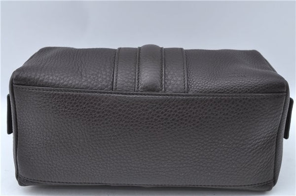 Authentic GUCCI Pouch Purse Leather 256637 Brown J2286