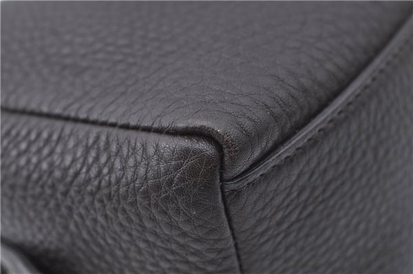 Authentic GUCCI Pouch Purse Leather 256637 Brown J2286