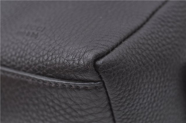 Authentic GUCCI Pouch Purse Leather 256637 Brown J2286