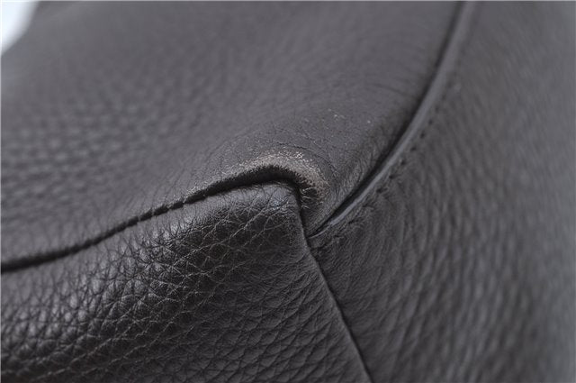 Authentic GUCCI Pouch Purse Leather 256637 Brown J2286