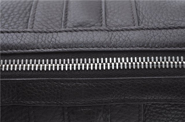 Authentic GUCCI Pouch Purse Leather 256637 Brown J2286