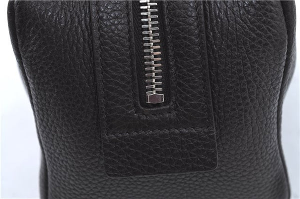 Authentic GUCCI Pouch Purse Leather 256637 Brown J2286