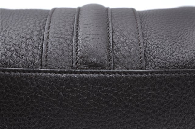 Authentic GUCCI Pouch Purse Leather 256637 Brown J2286