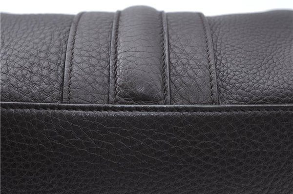 Authentic GUCCI Pouch Purse Leather 256637 Brown J2286