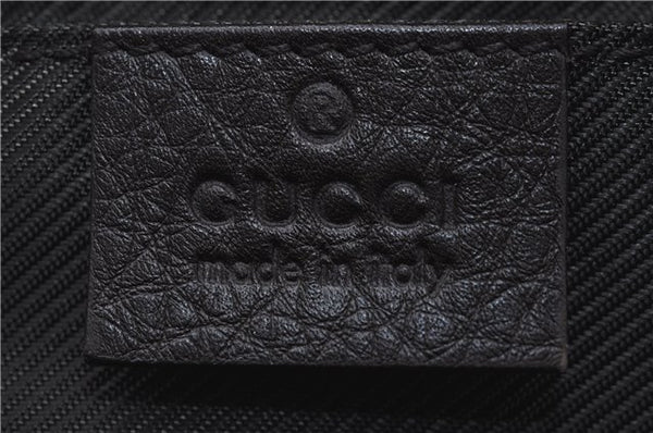 Authentic GUCCI Pouch Purse Leather 256637 Brown J2286