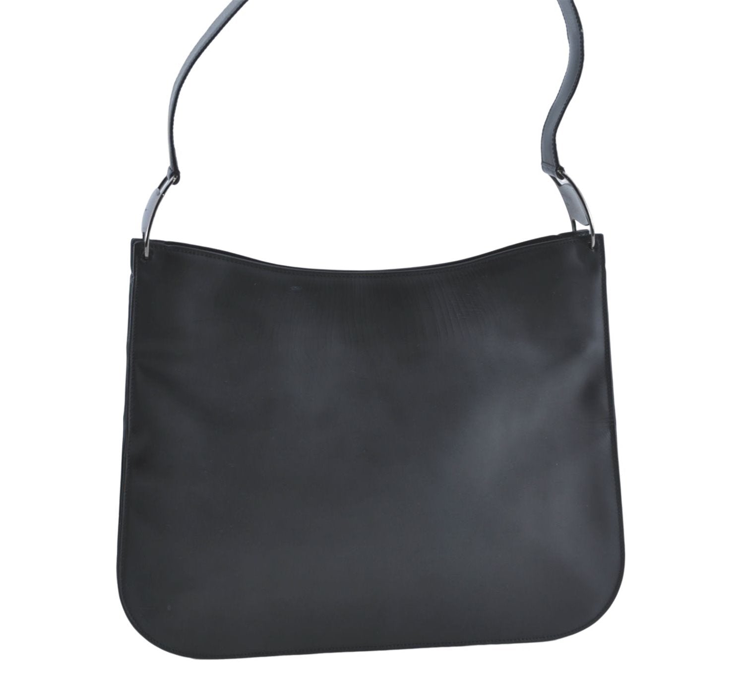 Authentic Salvatore Ferragamo Vara Shoulder Hand Bag Leather Black SF J2287