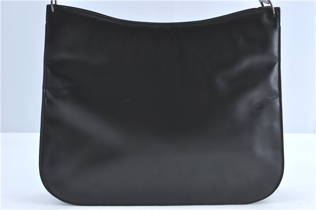 Authentic Salvatore Ferragamo Vara Shoulder Hand Bag Leather Black SF J2287