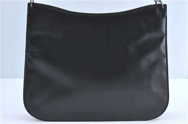 Authentic Salvatore Ferragamo Vara Shoulder Hand Bag Leather Black SF J2287