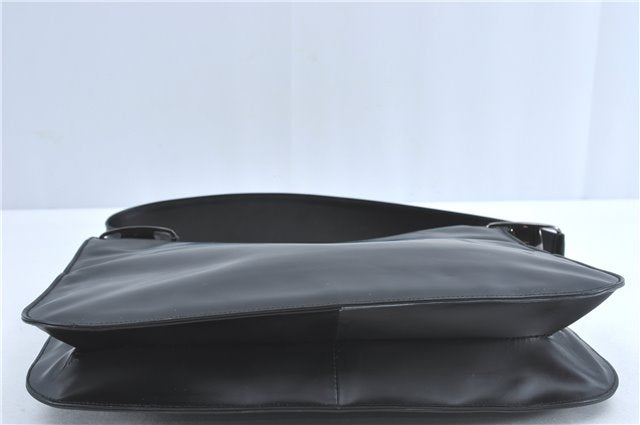 Authentic Salvatore Ferragamo Vara Shoulder Hand Bag Leather Black SF J2287