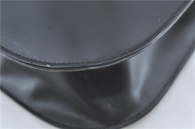 Authentic Salvatore Ferragamo Vara Shoulder Hand Bag Leather Black SF J2287