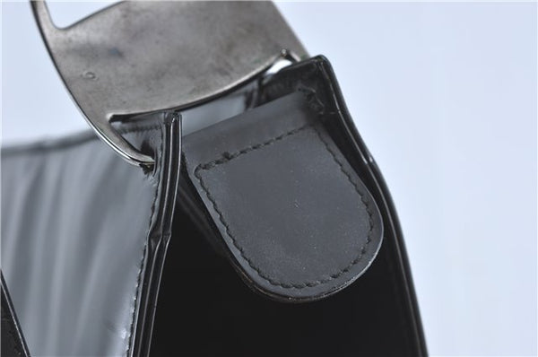 Authentic Salvatore Ferragamo Vara Shoulder Hand Bag Leather Black SF J2287