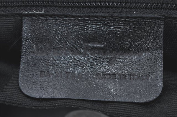 Authentic Salvatore Ferragamo Vara Shoulder Hand Bag Leather Black SF J2287
