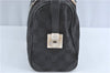 Auth GUCCI Sherry Line Hand Boston Bag GG Canvas Leather 0000851 Black J2288