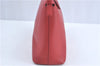 Authentic BURBERRY Vintage Leather Shoulder Hand Bag Purse Red J2289